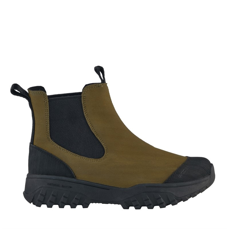 Woden Dame magda gummitracksstøvler - 786 Dark Olive/Sort