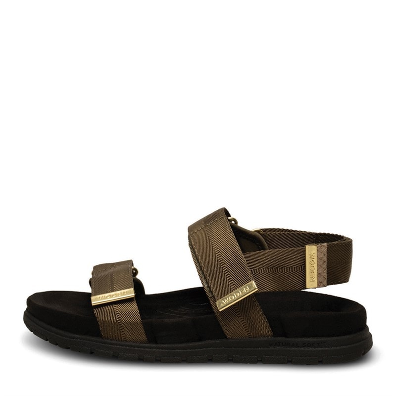Dame louisa sandaler 295 Dark Olive - Billede 1