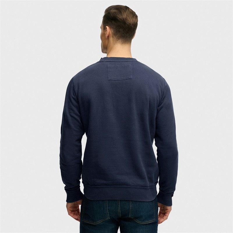 Herre vintage atletisk tonet sweatshirt Lauren Navy - Billede 2