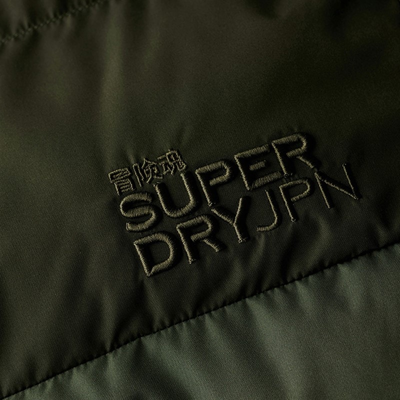 Herre colourblock pufferjakke Surplus Goods Olive Green - Billede 5