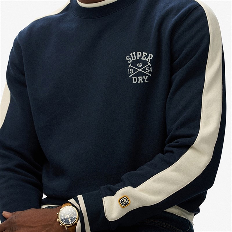 Herre athletic club sweatshirt Nautical Navy Contrast - Billede 5