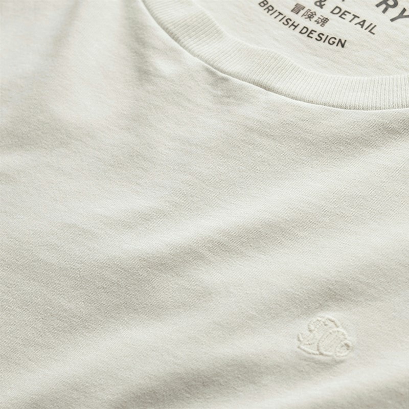 Herre essentials afslappet t-shirt Silver Birch - Billede 4