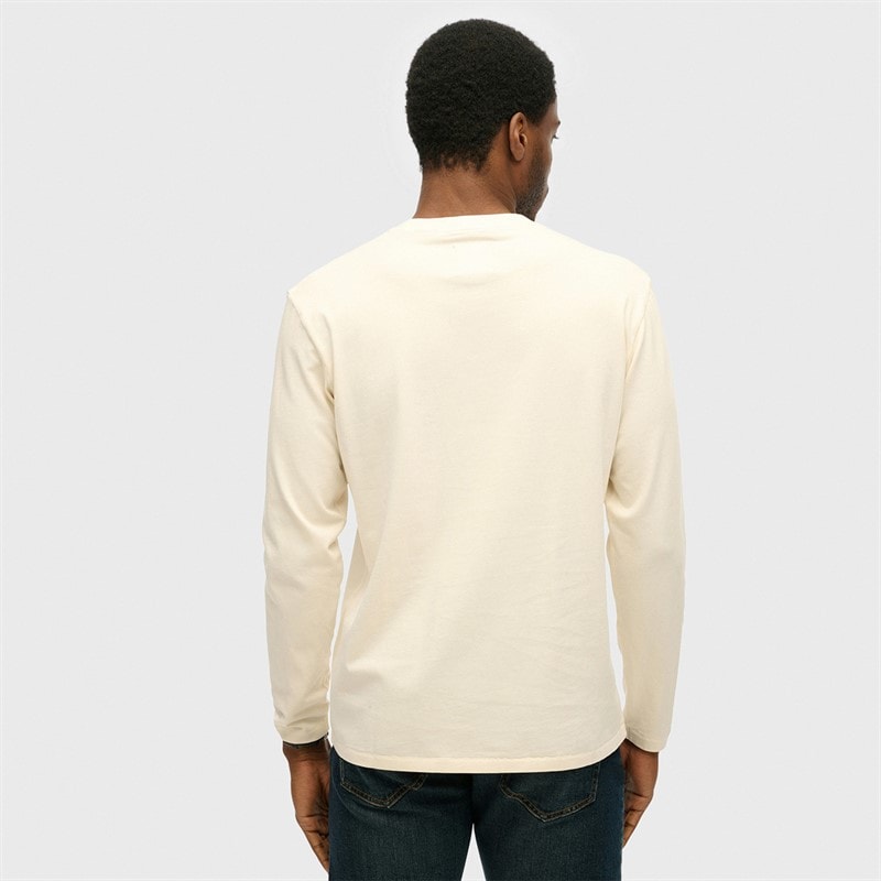 Herre atletisk t-shirt Desert Bone Off White - Billede 2