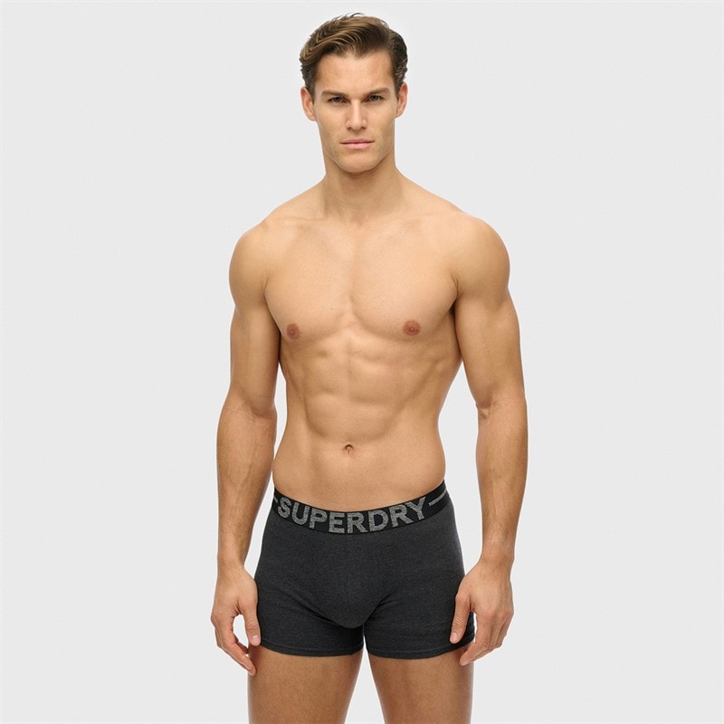 Herre trepak boxershorts Raven Black Marl - Billede 2