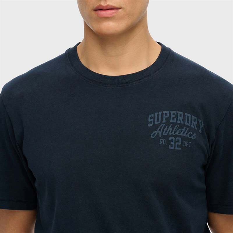 Herre atletisk t-shirt Eclipse Navy - Billede 3