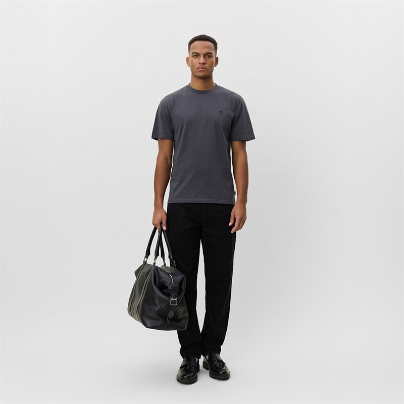 Les Deux Herre Core Kontrast T-shirt Asphalt - Billede 4
