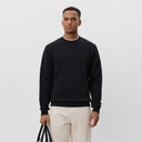 Les Deux Herre Core Kontrast Sweatshirt Sort