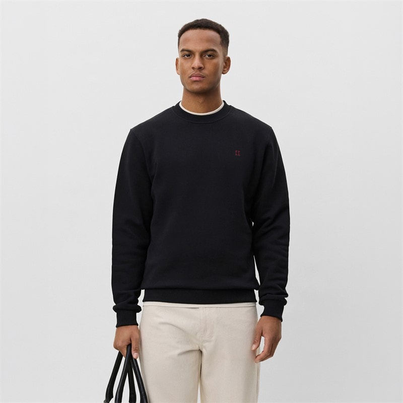 Les Deux Herre Core Kontrast Sweatshirt Sort - Billede 1