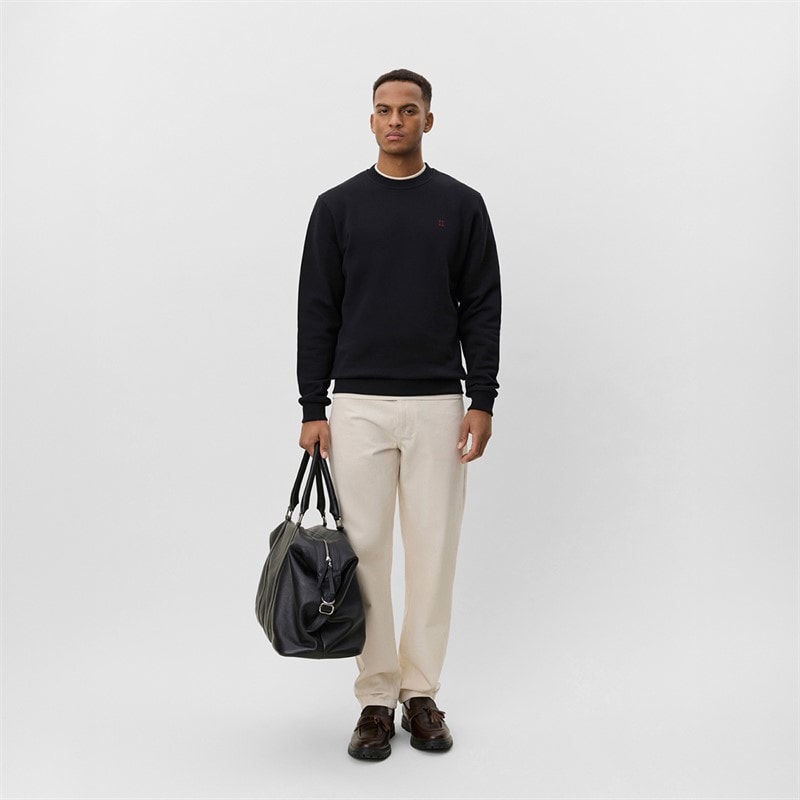 Les Deux Herre Core Kontrast Sweatshirt Sort - Billede 4
