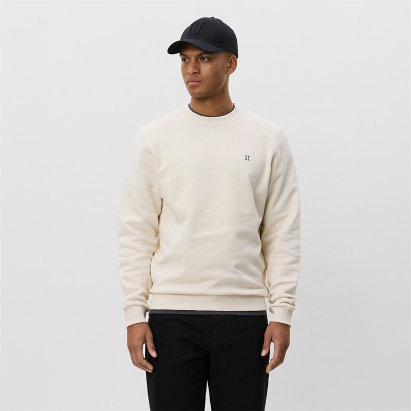 Les Deux Herre Core Kontrast Sweatshirt Ivory