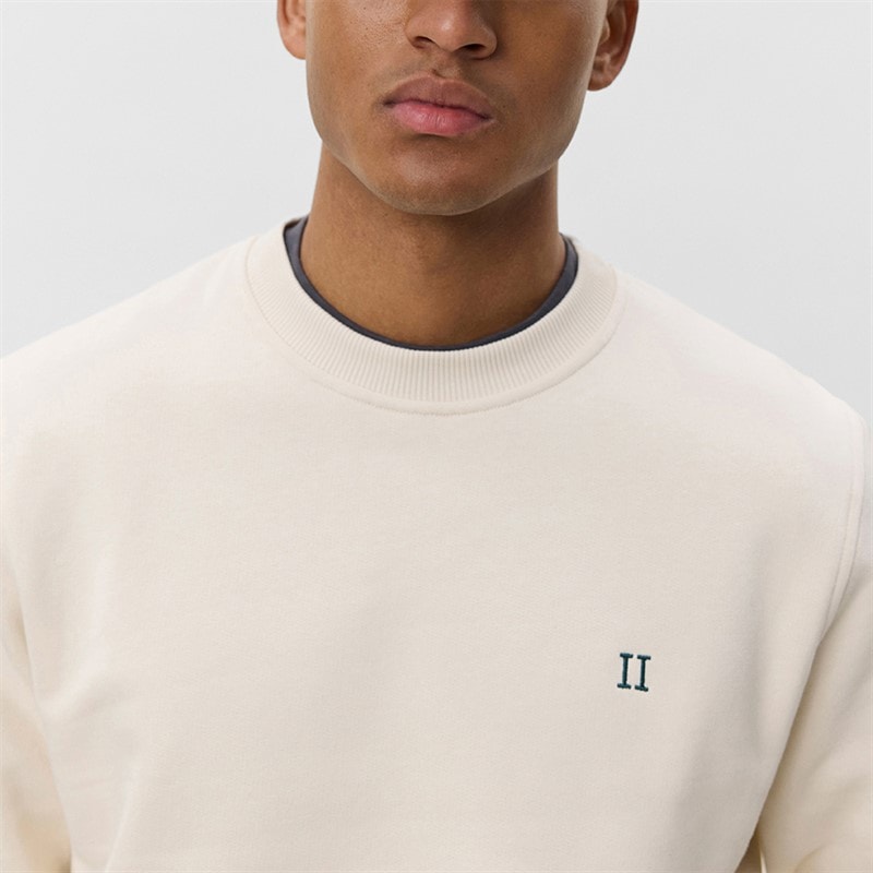 Les Deux Herre Core Kontrast Sweatshirt Ivory - Billede 3