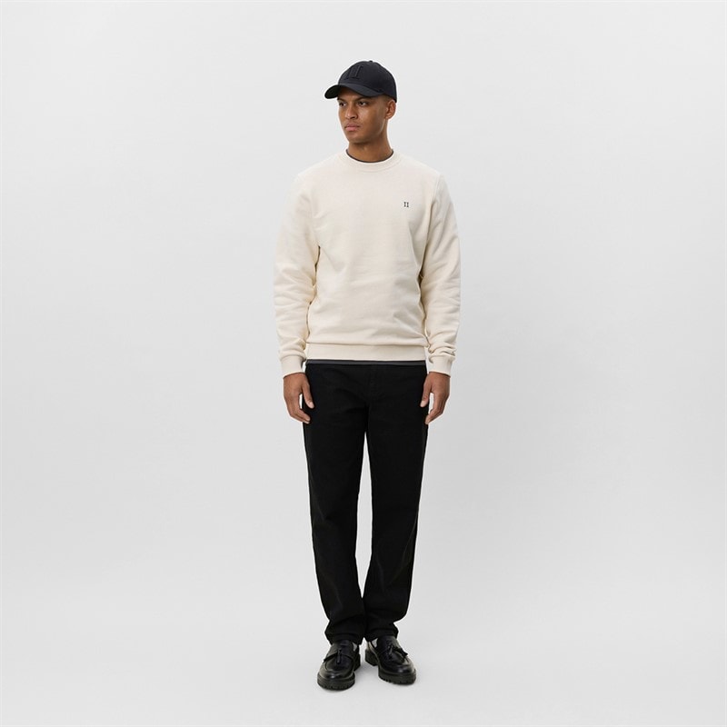 Les Deux Herre Core Kontrast Sweatshirt Ivory - Billede 4