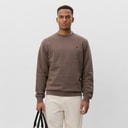 Les Deux Herre Core Kontrast Sweatshirt Mountain Grey Brown