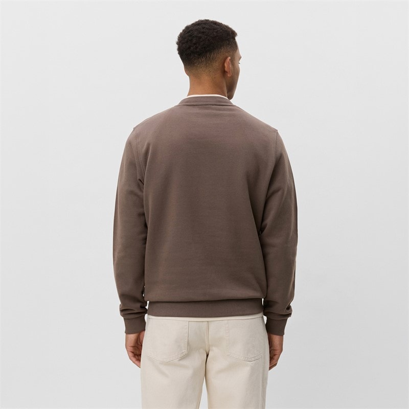 Les Deux Herre Core Kontrast Sweatshirt Mountain Grey Brown - Billede 2