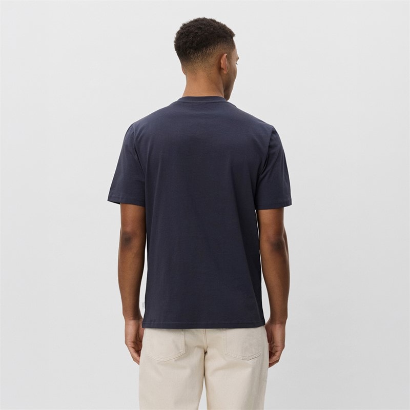 Les Deux Herre Core Kontrast T-shirt India Ink Blue - Billede 2