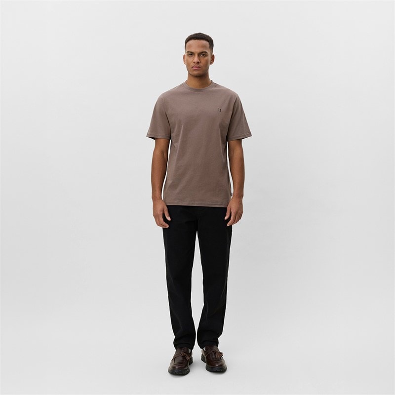 Les Deux Herre Core Kontrast T-shirt Mountain Grey Brown - Billede 4