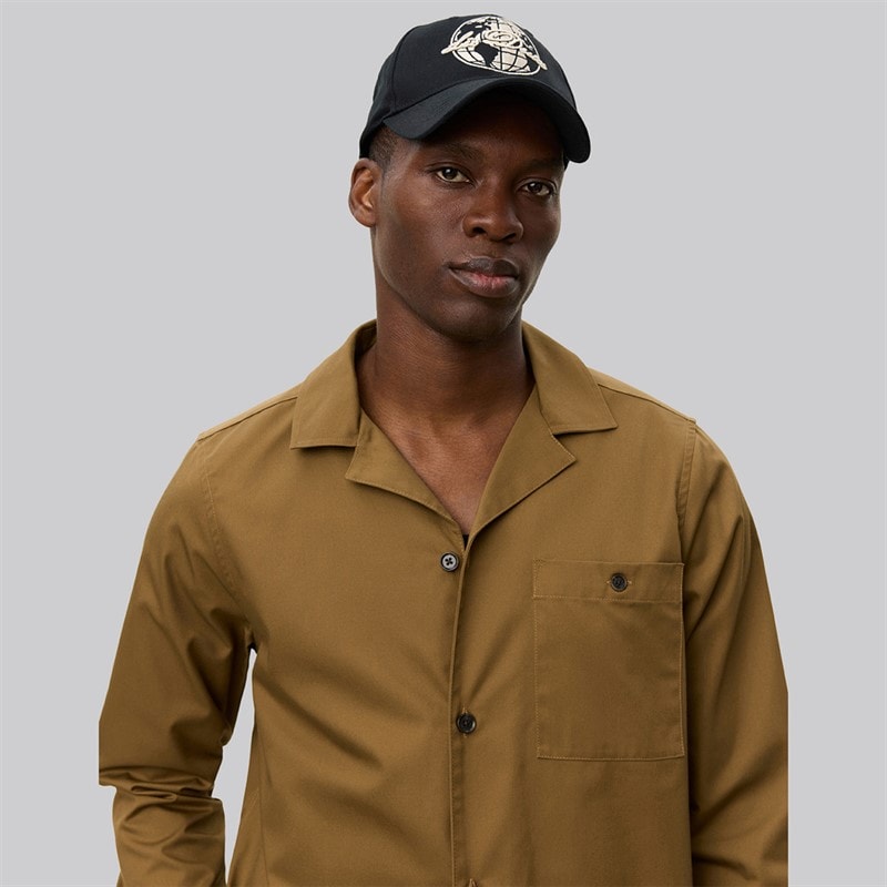 Les Deux Herre Jasper Heavy Twill Overshirt Dark Sand - Billede 3
