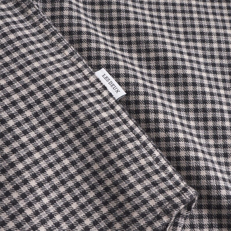 Les Deux Drenge Konrad Tern Flannel Skjorte Gargoyle - Billede 4