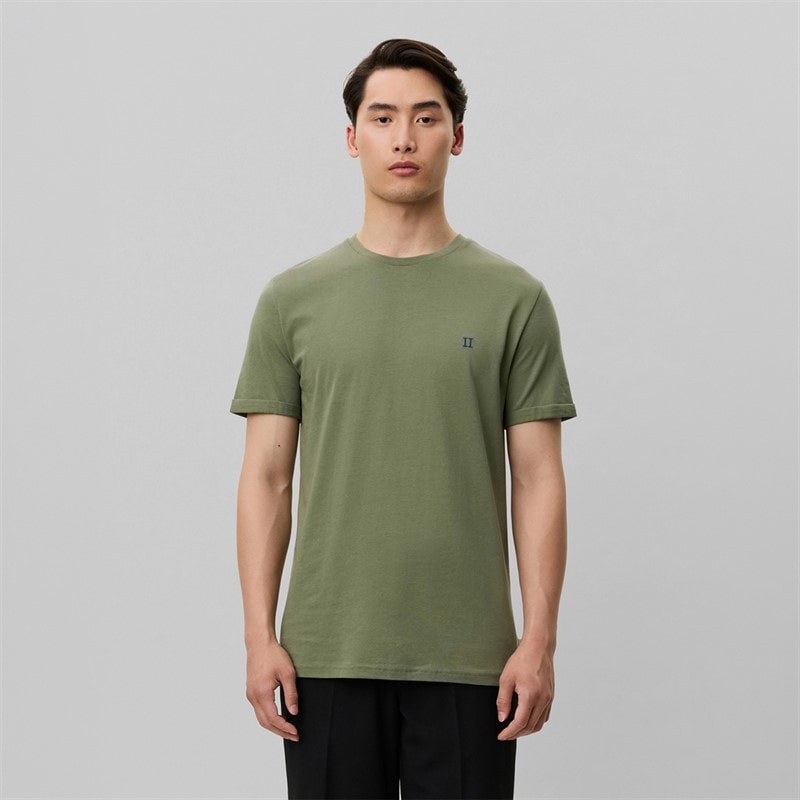 Les Deux Herre Norregaard Kontrast T-shirt Olivine Green