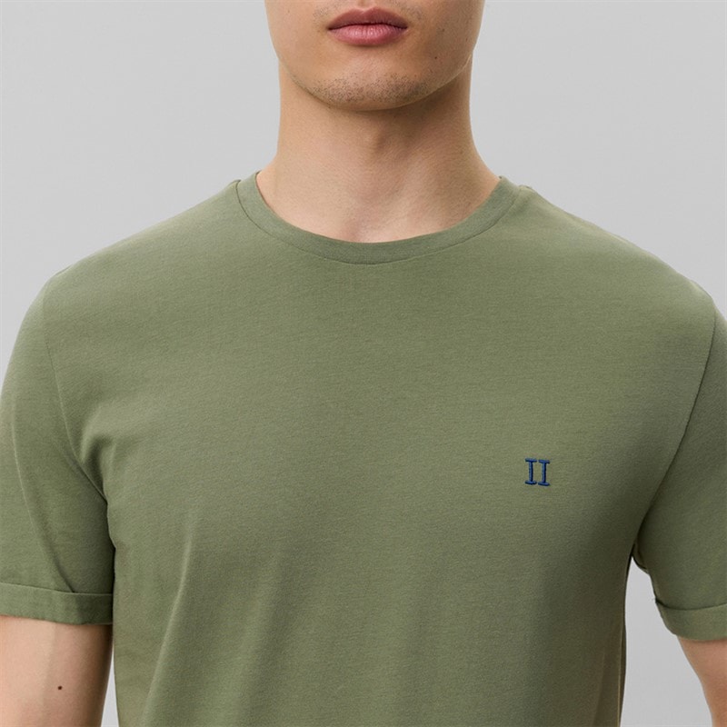 Les Deux Herre Norregaard Kontrast T-shirt Olivine Green - Billede 3