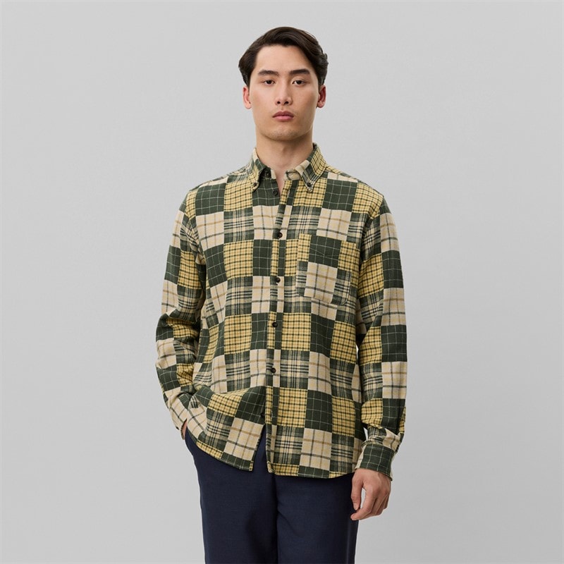 Les Deux Herre Kent Patchwork Tern Skjorte Duffel Bag