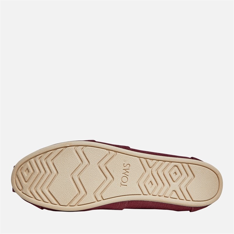 TOMS Dame Canvas Alpargata Espadrilles Mørk Blomme - Billede 2