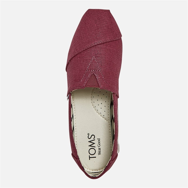 TOMS Dame Canvas Alpargata Espadrilles Mørk Blomme - Billede 4