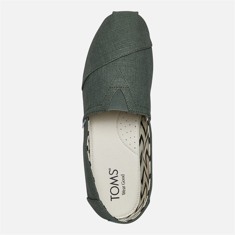 TOMS Herre Canvas Alpargata Espadriller Medium Green - Billede 4