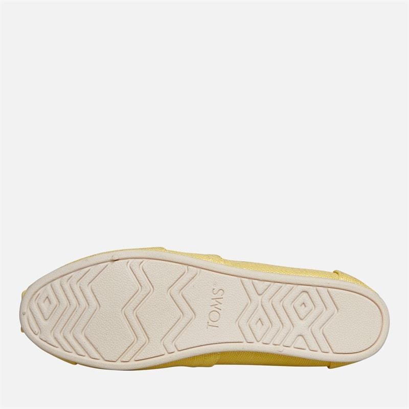 TOMS Dame Canvas Alpargata Espadriller Gul - Billede 2