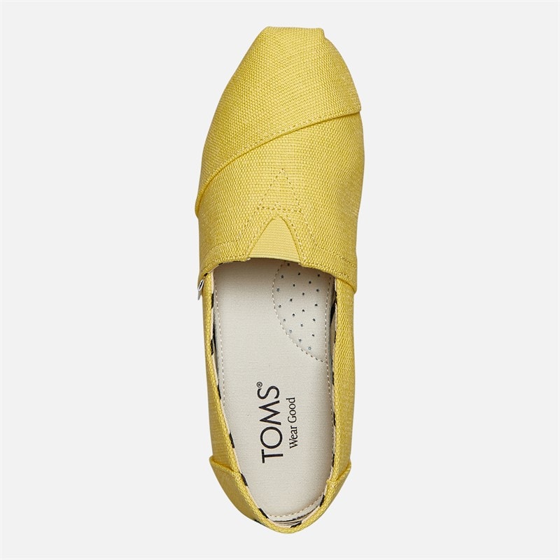 TOMS Dame Canvas Alpargata Espadriller Gul - Billede 4