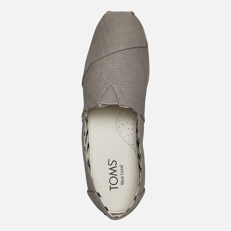 TOMS Herre Canvas Alpargata Espadriller Grå - Billede 4