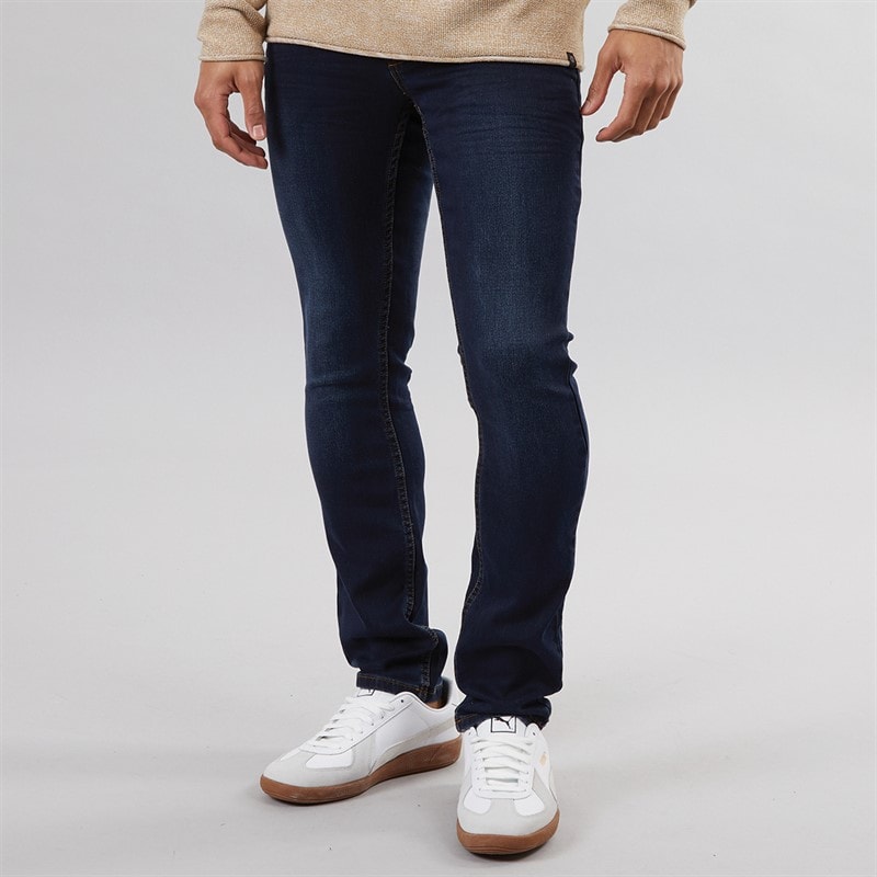 Solid Herre Tulio Hybrid Jeans Med Lige Ben Blå - Billede 1