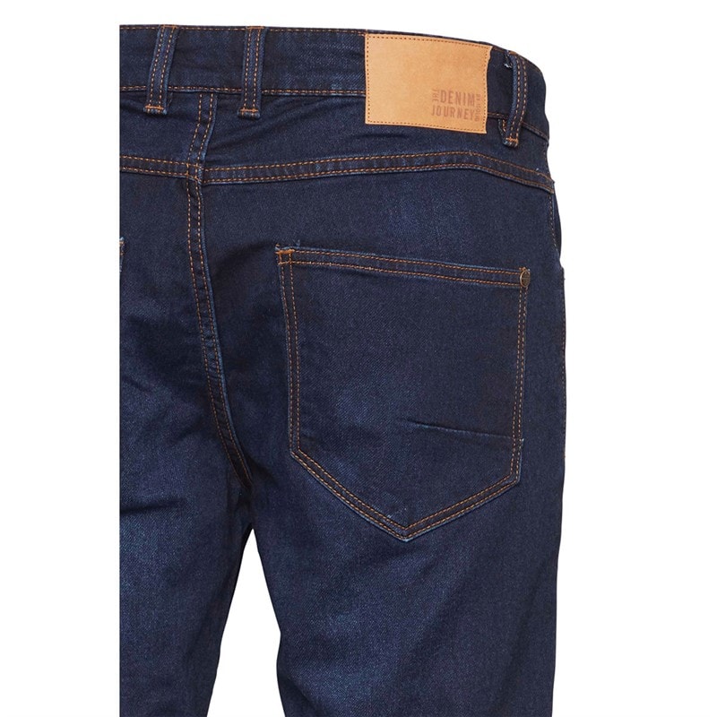 Solid Herre Tulio Hybrid Jeans Med Lige Ben Blå - Billede 3