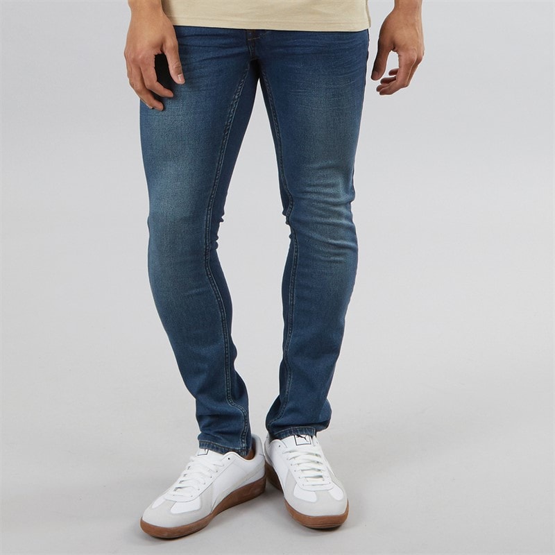 Solid Herre Tulio Hybrid Jeans Med Lige Ben Blå - Billede 1