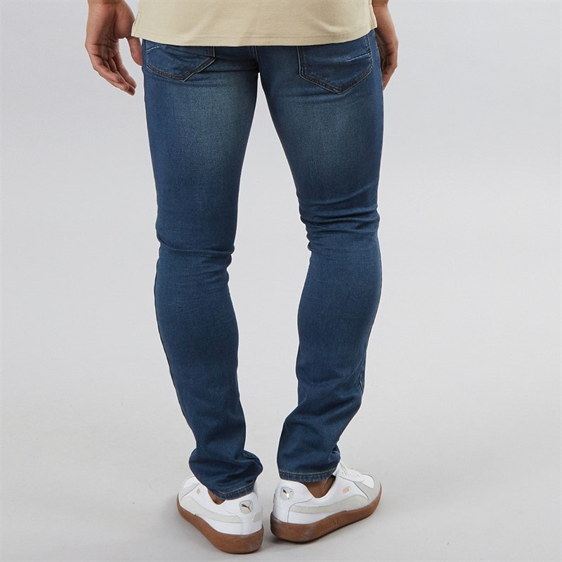 Solid Herre Tulio Hybrid Jeans Med Lige Ben Blå - Billede 2
