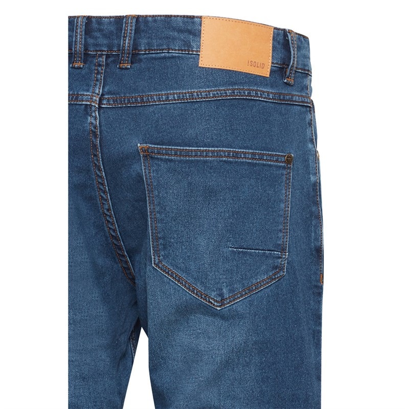 Solid Herre Tulio Hybrid Jeans Med Lige Ben Blå - Billede 3