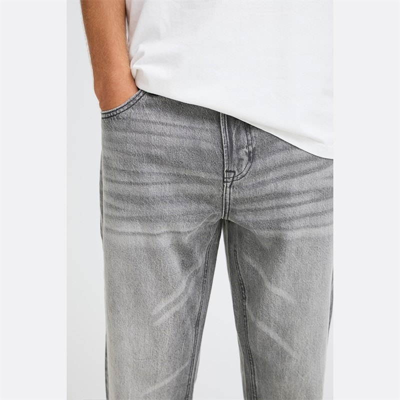Solid Herre Denim Jeans Grå Denim - Billede 3