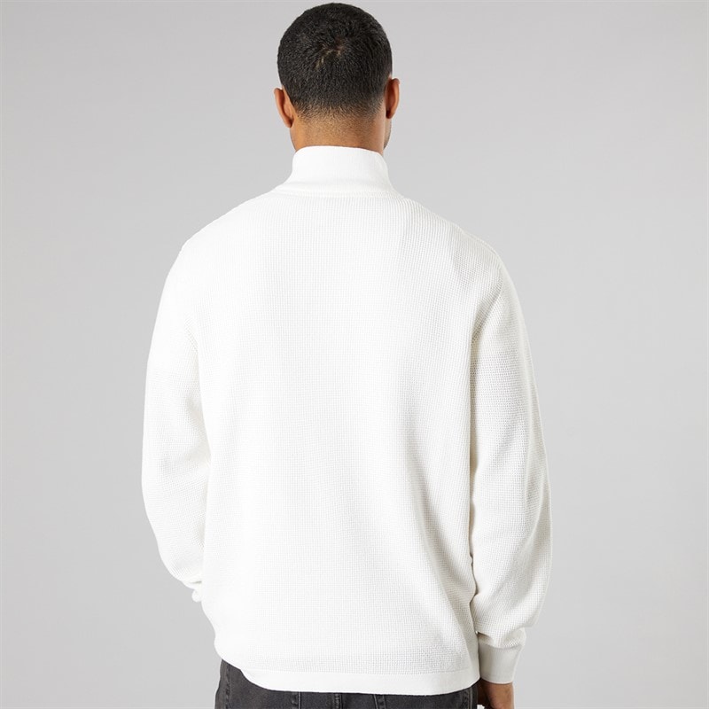 Solid Herre strik pullover sweater Off White - Billede 2