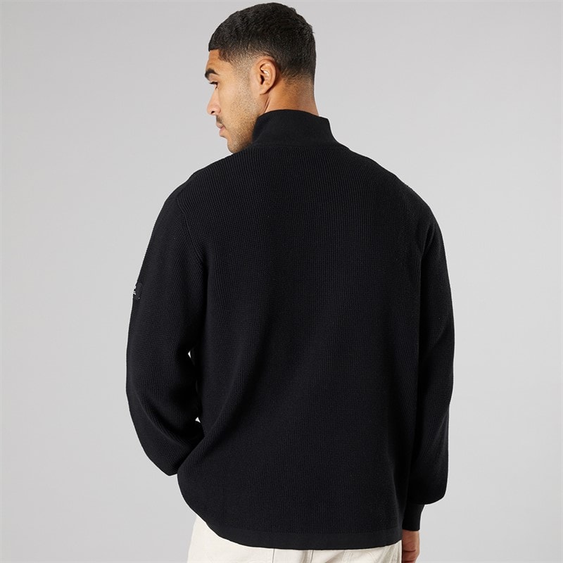 Solid Herre strik pullover sweater True Black - Billede 2