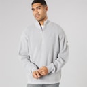 Solid Herre strik pullover sweater Light Grey Melange