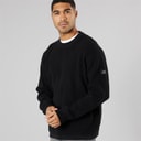 Solid Herre strik pullover sweater True Black