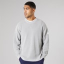 Solid Herre strik pullover sweater Light Grey Melange