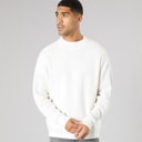 Solid Herre strik pullover sweater Off White
