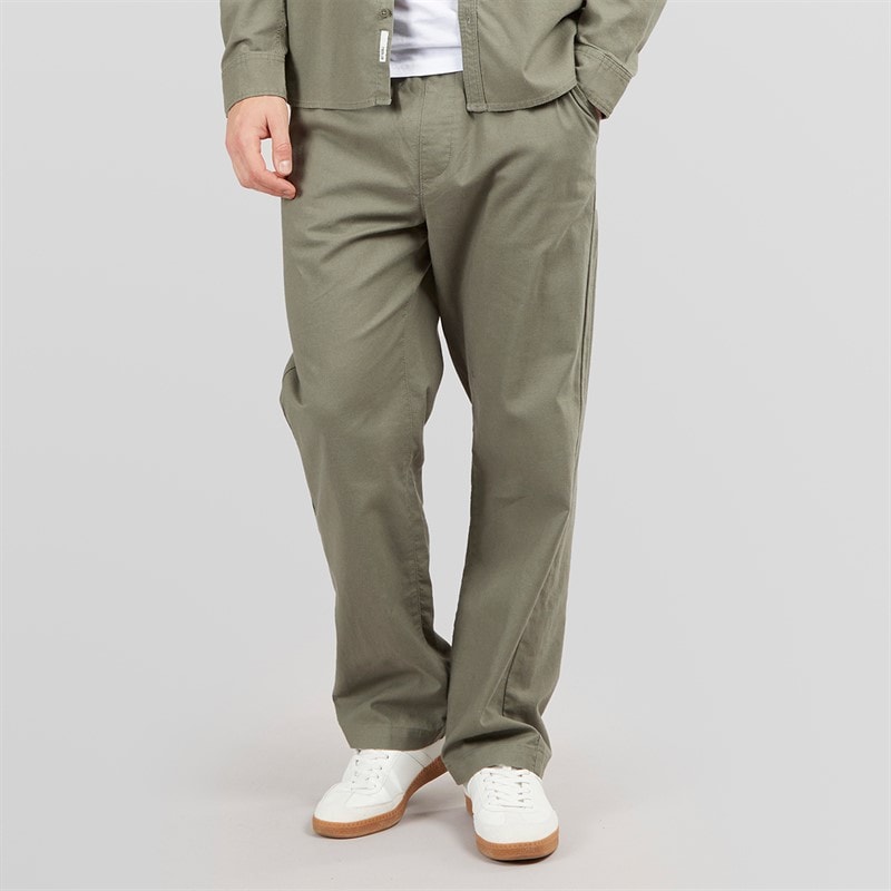 Solid Herre Bukser Dusty Olive - Billede 1