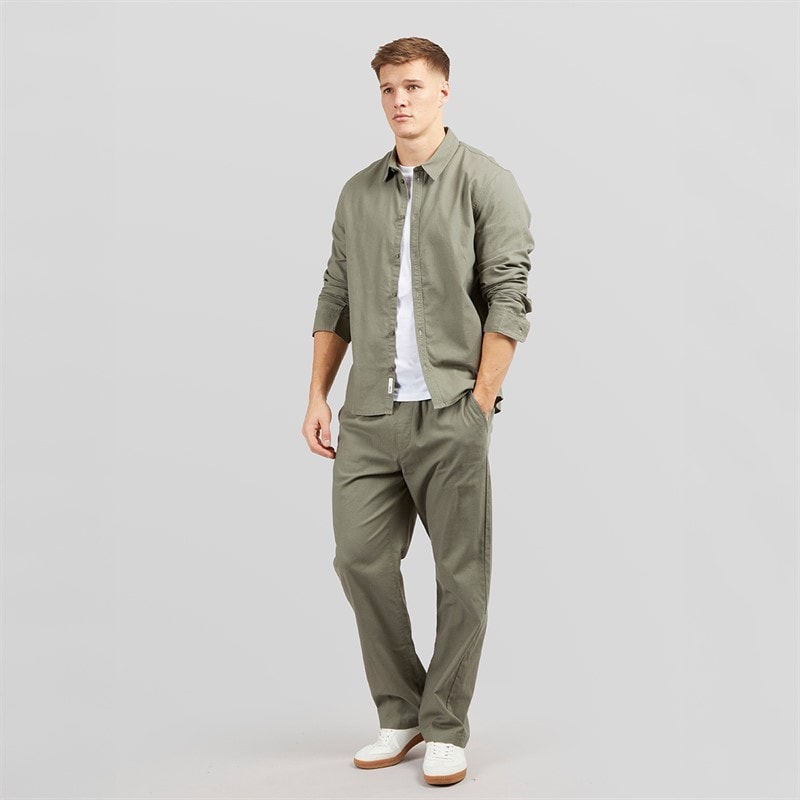 Solid Herre Bukser Dusty Olive - Billede 4