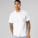 Solid Herre kortærmet skjorte Off White