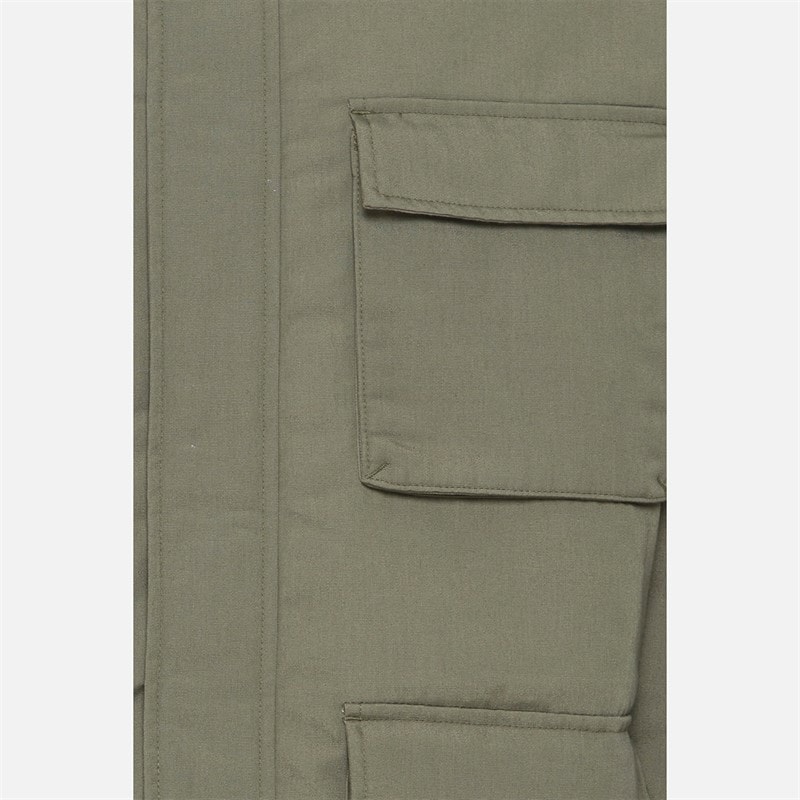 Solid Herre Gaben Utility Jakke Dusty Olive - Billede 3
