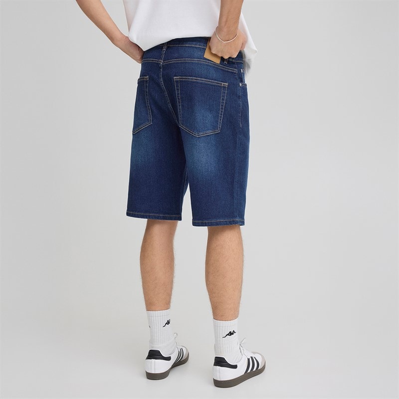 Solid Herre Sdjeni Denim Shorts Dark Blue Denim - Billede 2
