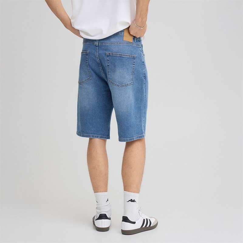 Solid Herre Sdjeni Denim Shorts Middle Vintage Blue Denim - Billede 2