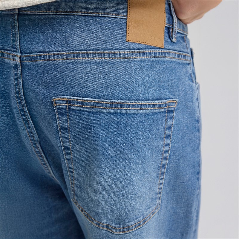 Solid Herre Sdjeni Denim Shorts Middle Vintage Blue Denim - Billede 3